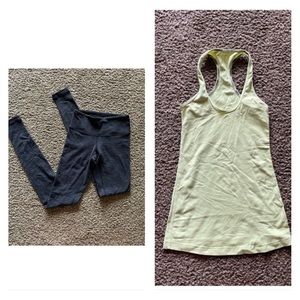 Lululemon tank and leggings